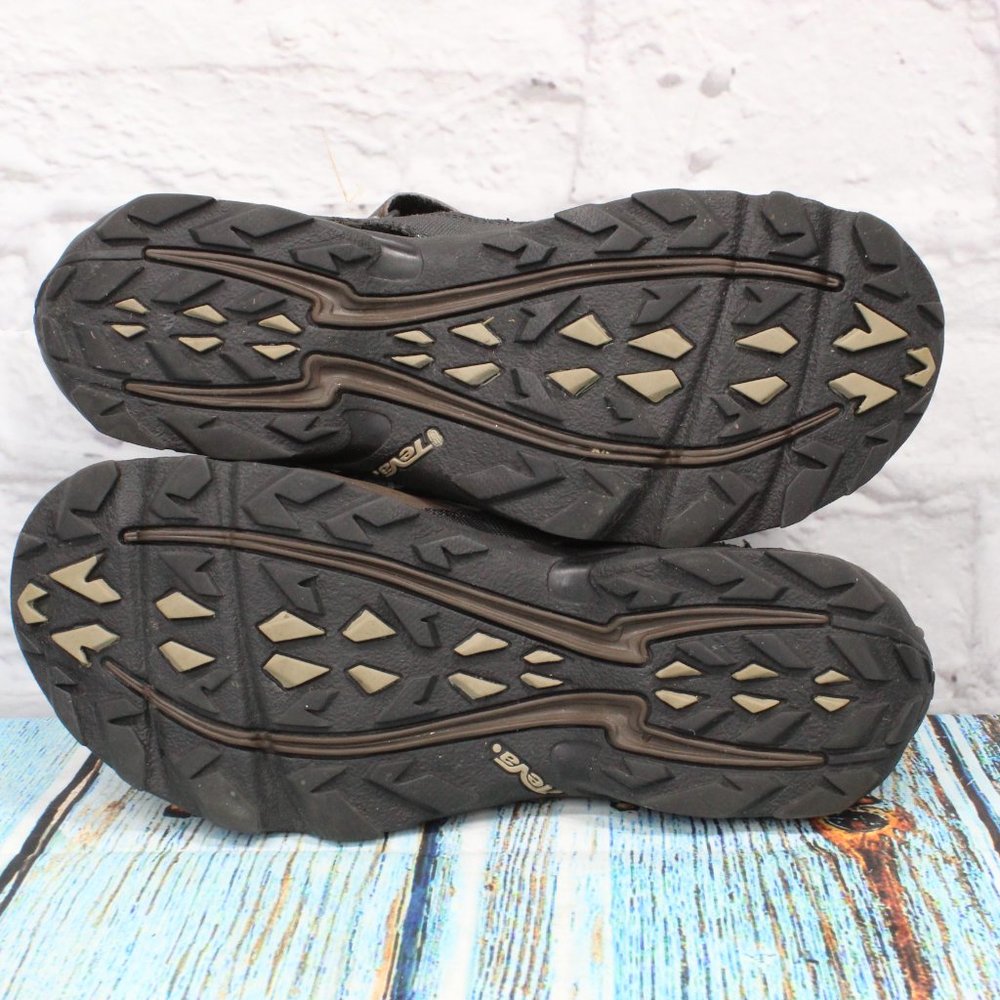 TEVA Brown Leather Mesh Enclosed Toes Sports Outdoor Sandals Size US 12 - Picture 7 of 7